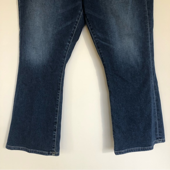 LOFT Kick Crop Jeans Women’s Size 14 32 W High Rise Medium Wash Stretch Denim - Picture 3 of 9